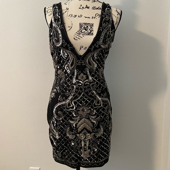 Bebe Sequin Dress - Picture 2 of 11